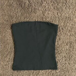 Aritzia Dark Green Strapless Tube Top